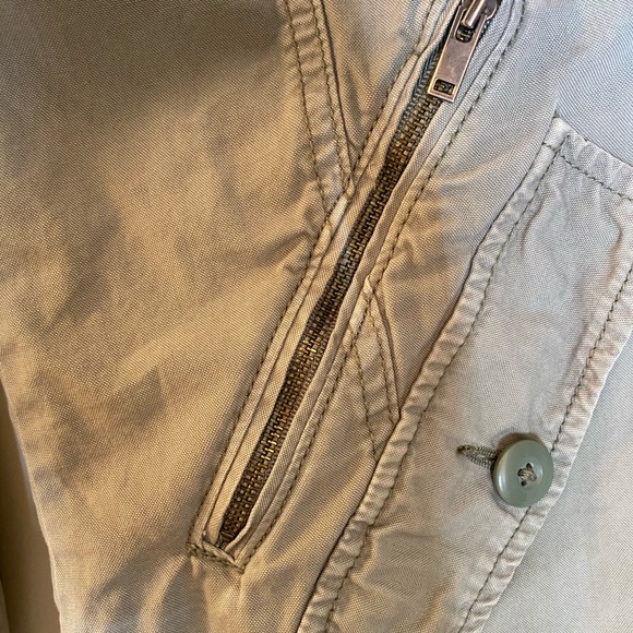 cute green mid waste trench coat - Picture 4 of 6